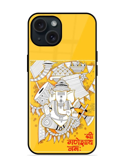 Illustration Lord Ganapati Glossy Metal TPU Case Edge Zapvi