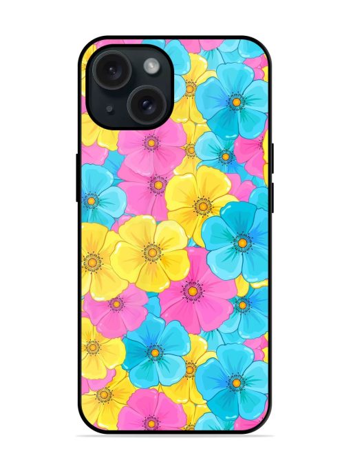 Seamless Pattern Blue Glossy Metal TPU Case Edge Zapvi