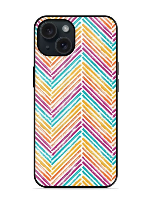 Scrapbook Chevron Fashion Glossy Metal TPU Case Edge Zapvi