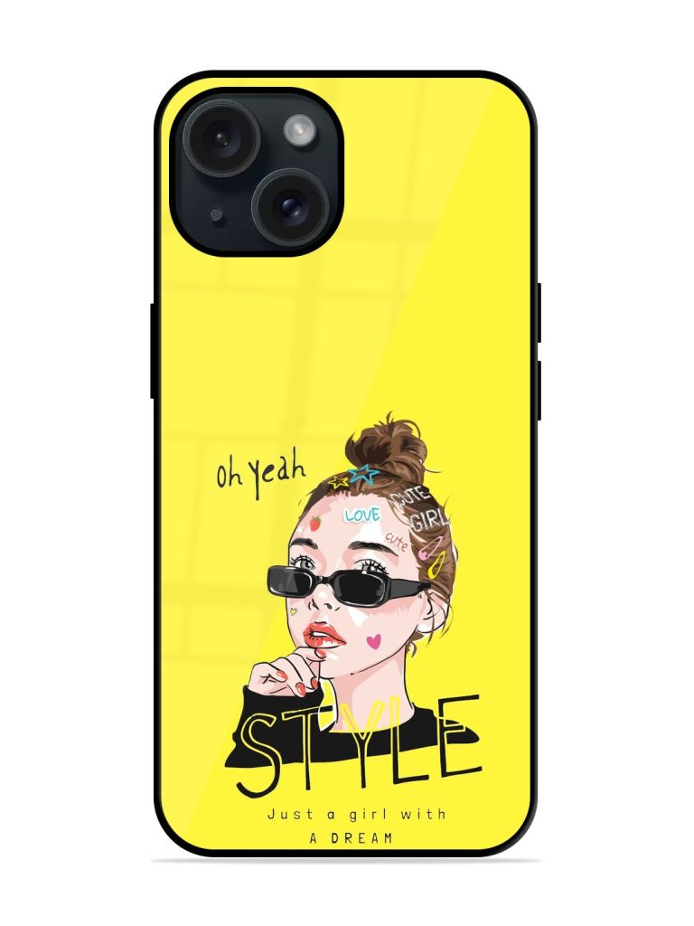 Style Slogan Cartoon Glossy Metal TPU Case