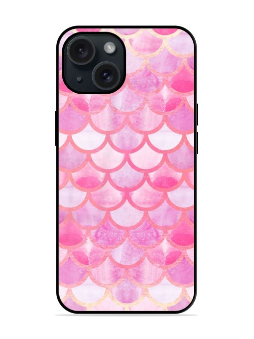 Mermaid Scales Watercolor Glossy Metal TPU Case Edge Zapvi