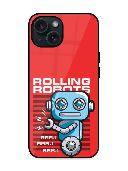 Robot Image Vector Glossy Metal TPU Case Edge Zapvi