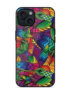 Abstract Multicolor Seamless Glossy Metal TPU Case