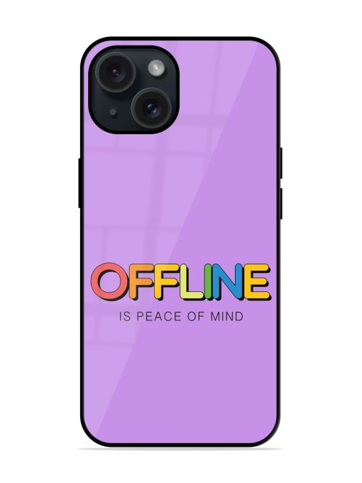 Offline Slogan Rainbow Glossy Metal TPU Case Edge Zapvi