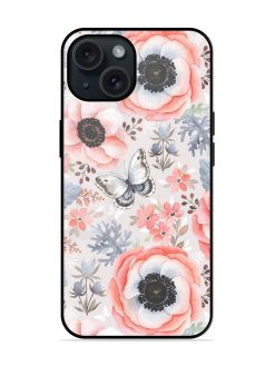 Seamless Pattern Anemones Glossy Metal TPU Case