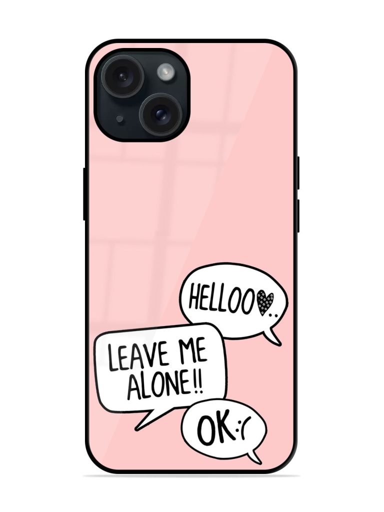Slogan Graphic T Shirt Glossy Metal TPU Case