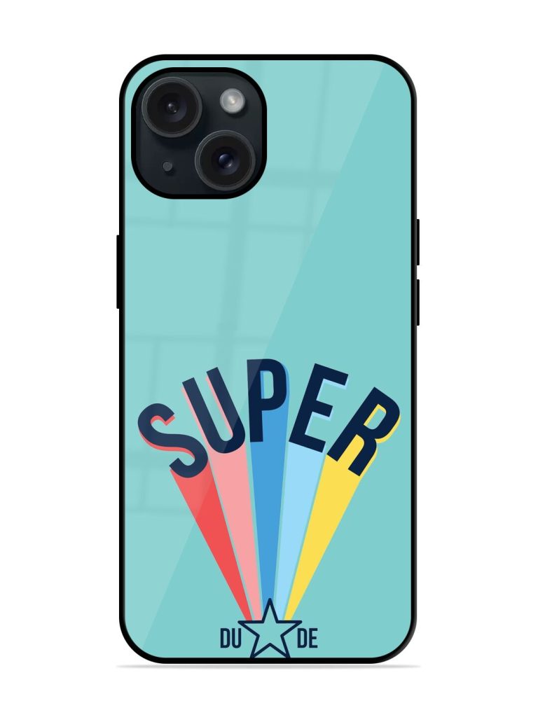 Super Dude Slogan Glossy Metal TPU Case