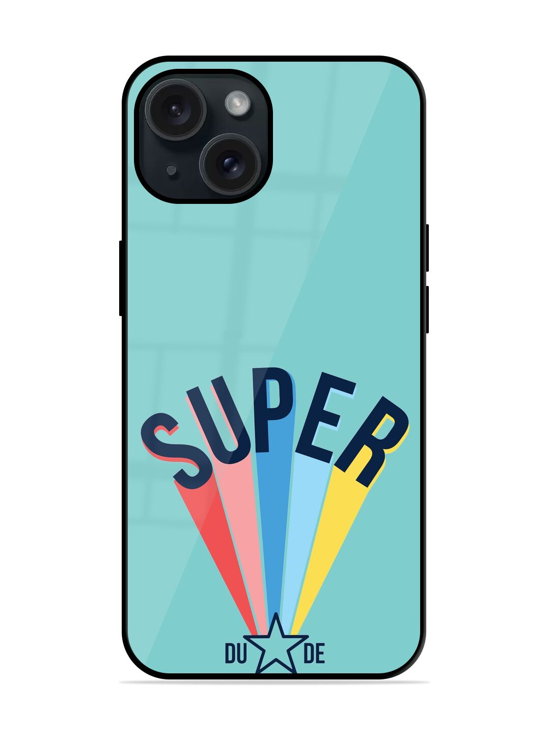 Super Dude Slogan Glossy Metal TPU Case - Image 1