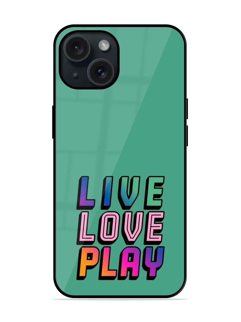 Live Love Play Glossy Metal TPU Case