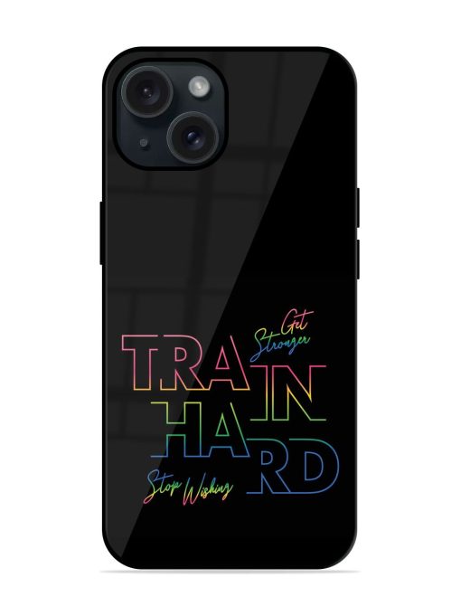 Train Hard Graphic Design Glossy Metal TPU Case Edge Zapvi