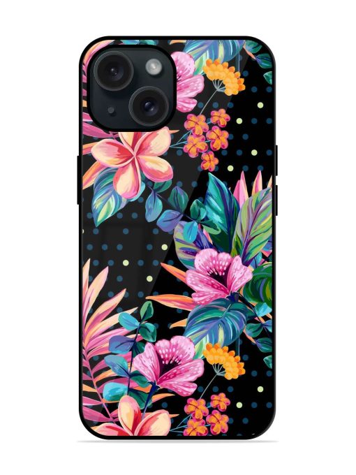 Seamless Floral Pattern Glossy Metal TPU Case Edge Zapvi