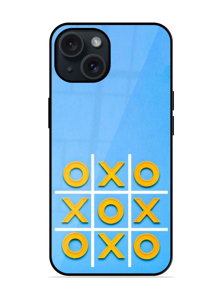 Yellow Plastic Crosses Glossy Metal TPU Case