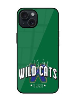 Varsity Slogan Print Glossy Metal TPU Case