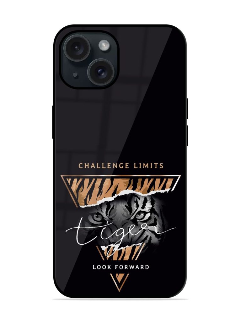 Tiger Slogan Black Glossy Metal TPU Case