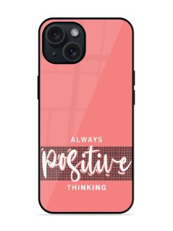 Always Positive Thinking Glossy Metal TPU Case