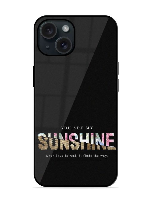 Sunshine Slogan On Glossy Metal TPU Case Edge Zapvi