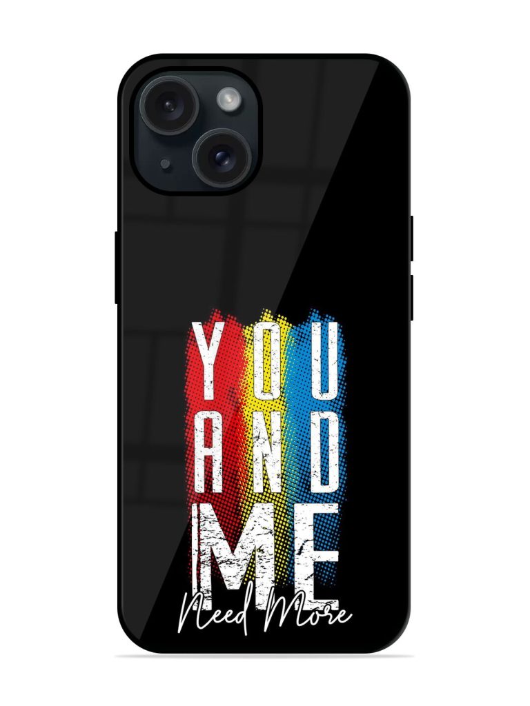 You Me Typography Glossy Metal TPU Case