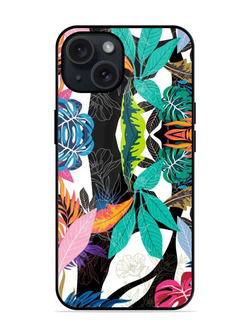 Floral Pattern Bright Glossy Metal TPU Case Edge Zapvi