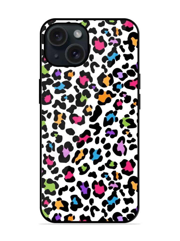 Seamless Leopard Pattern Glossy Metal TPU Case