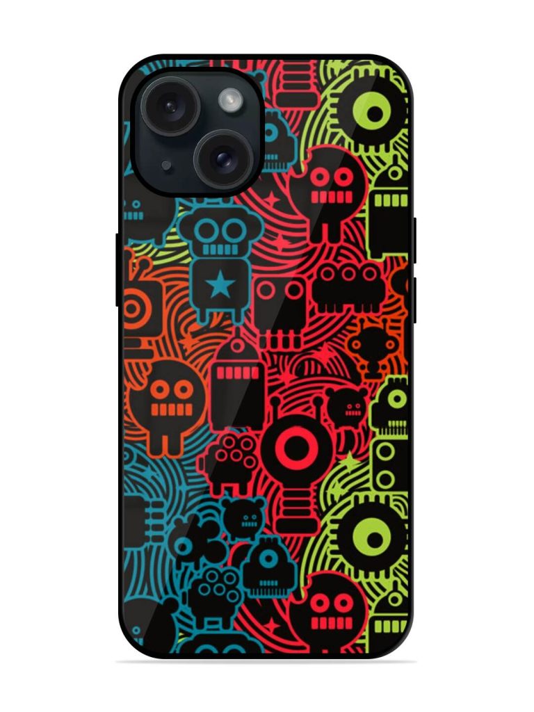 Robot Monsters Cool Glossy Metal TPU Case