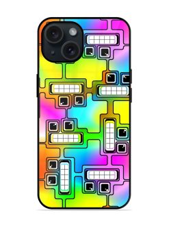 Abstract Seamless Composition Glossy Metal TPU Case