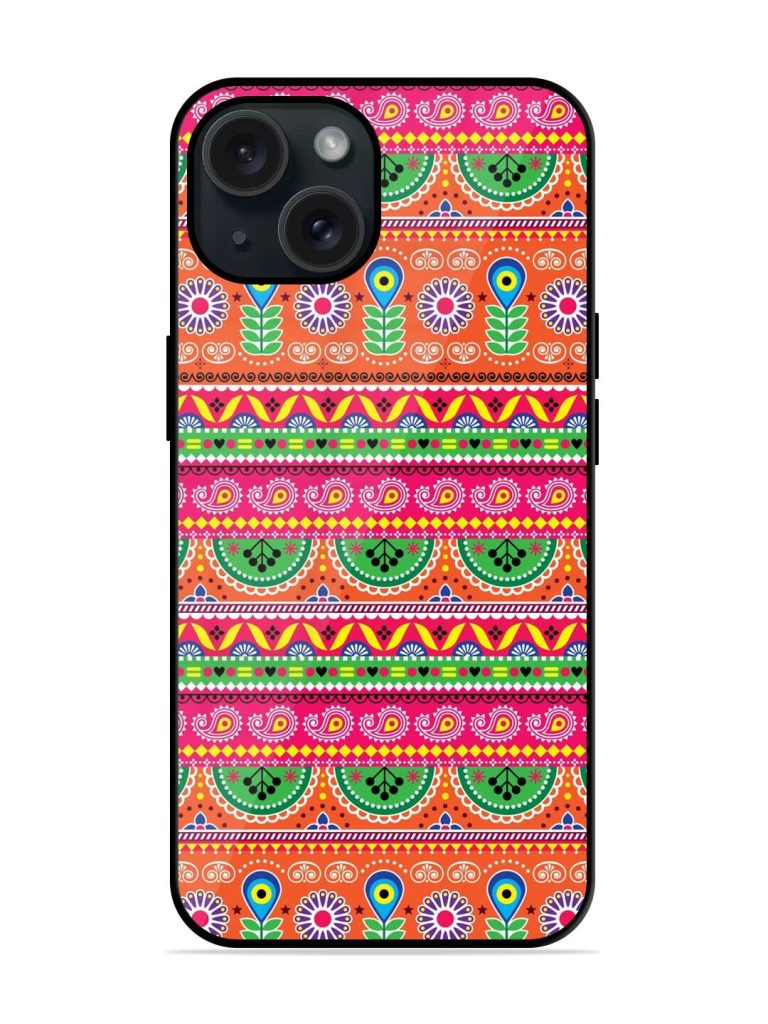 Vector Floral Seamless Glossy Metal TPU Case