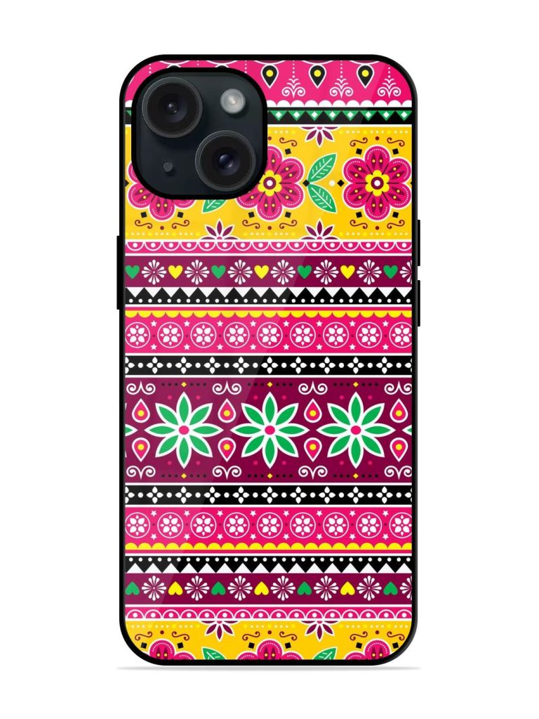 Yellow And Pink Mandala Truck Glossy Metal TPU Case