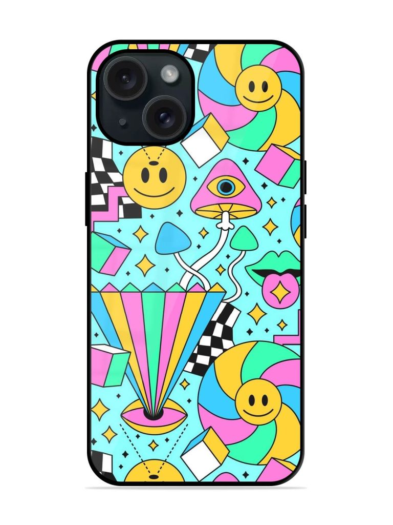 Trippy Rainbow 60S Glossy Metal TPU Case