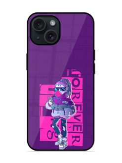 Forever Young Girl Glossy Metal TPU Case