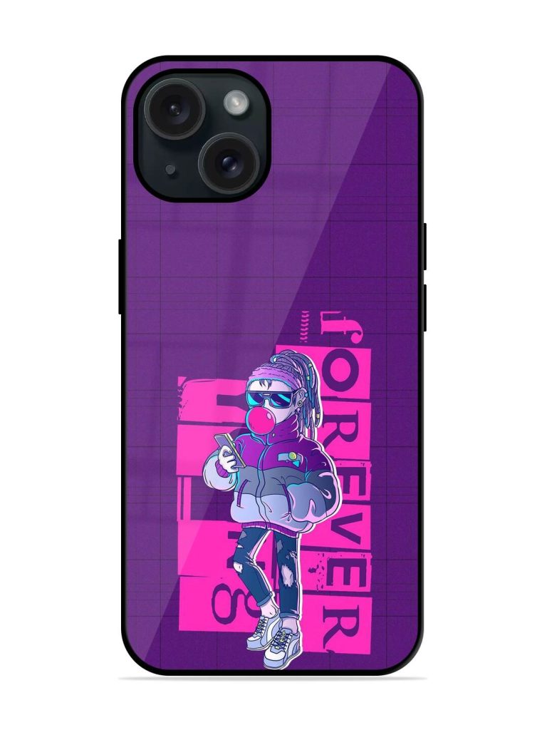 Forever Young Girl Glossy Metal TPU Case