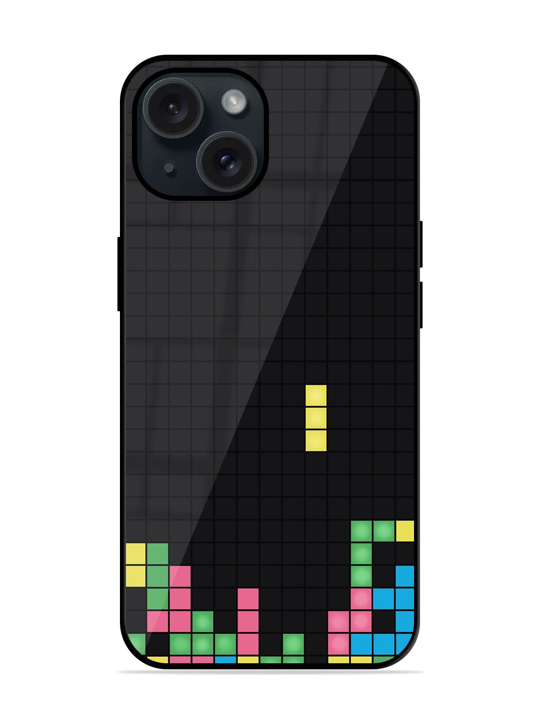 Square Game Glossy Metal TPU Case - Image 1