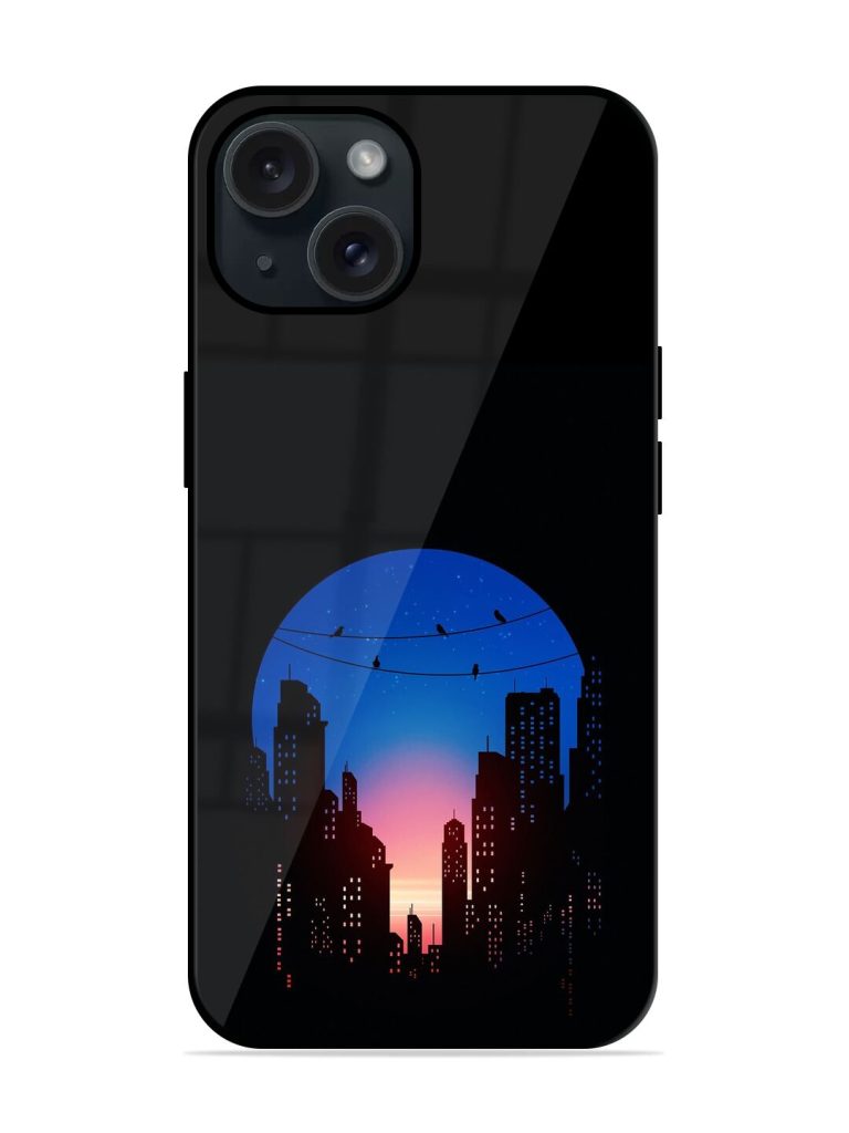 Sunset View With Glossy Metal TPU Case