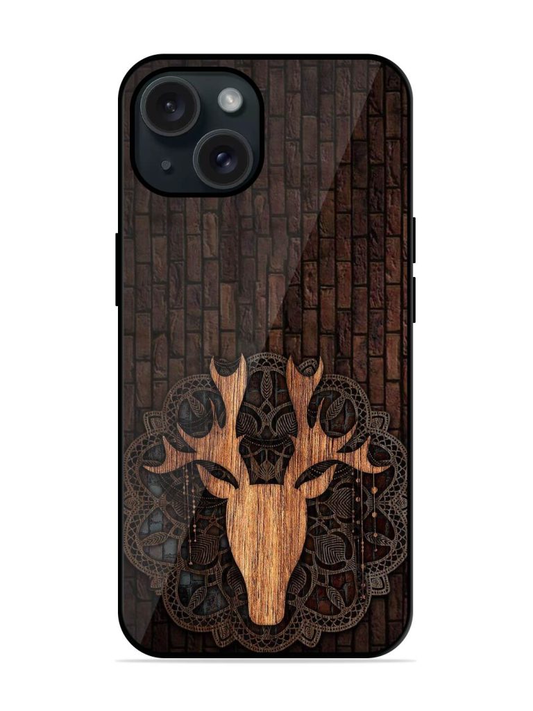 Wooden Deer Glossy Metal TPU Case