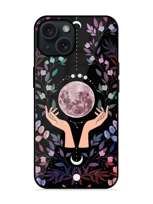 Hand On Moon Glossy Metal TPU Case Edge Zapvi