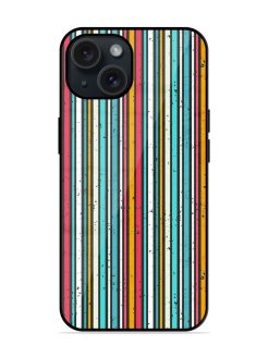 Abstract Grunge Stripes Glossy Metal TPU Case