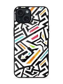 Graffiti Seamless Pattern Glossy Metal TPU Case