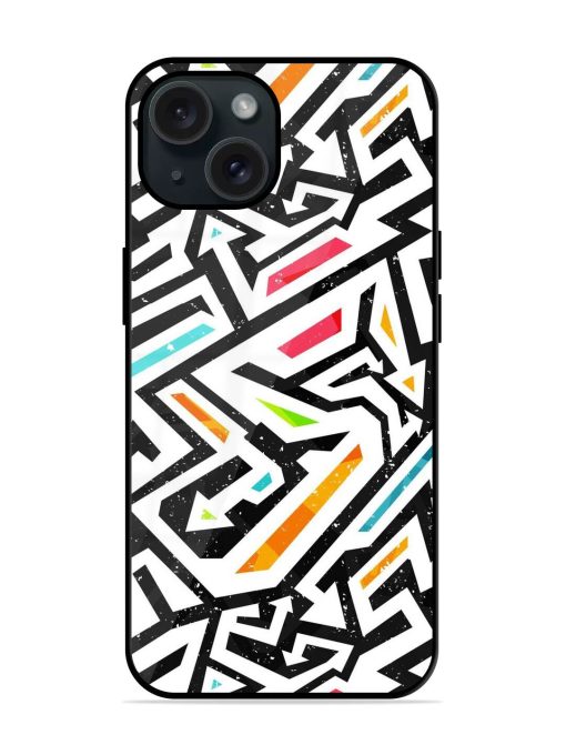 Graffiti Seamless Pattern Glossy Metal TPU Case Edge Zapvi