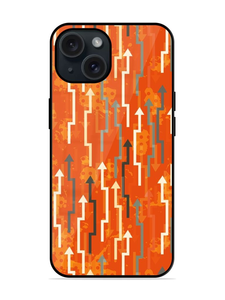 Abstract Arrows Seamless Glossy Metal TPU Case