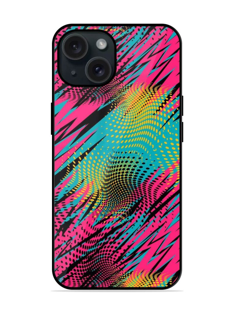 Abstract Seamless Geometric Glossy Metal TPU Case
