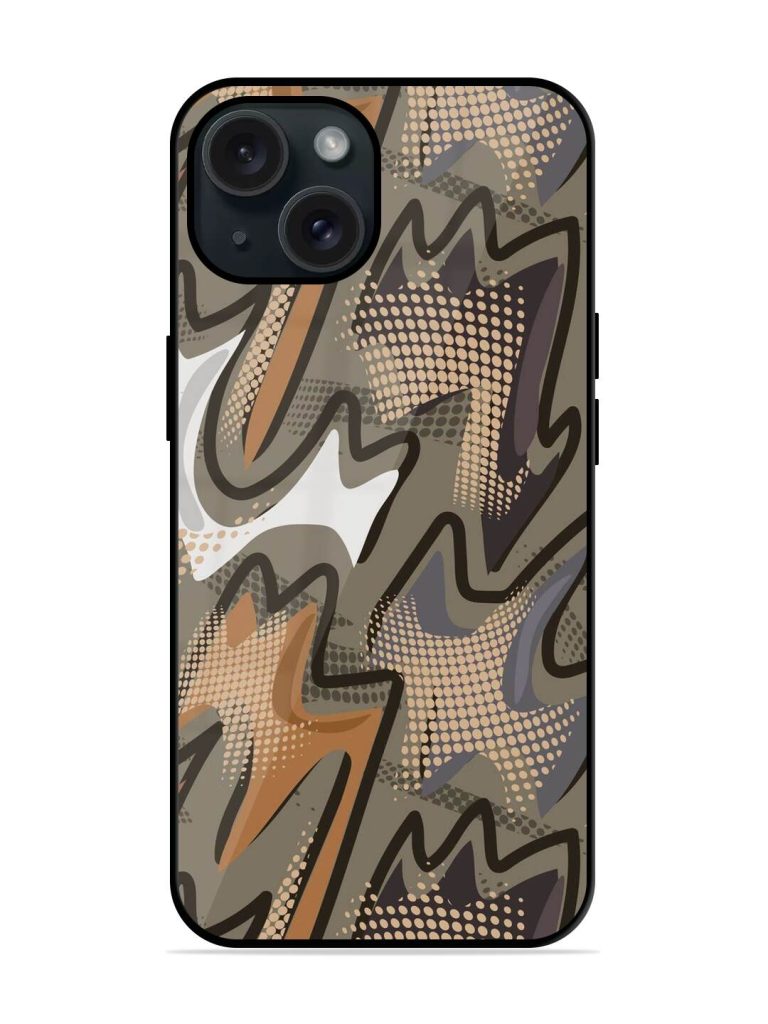 Abstract Seamless Geometric Glossy Metal TPU Case