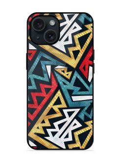 Ancient Geometric Vector Glossy Metal TPU Case