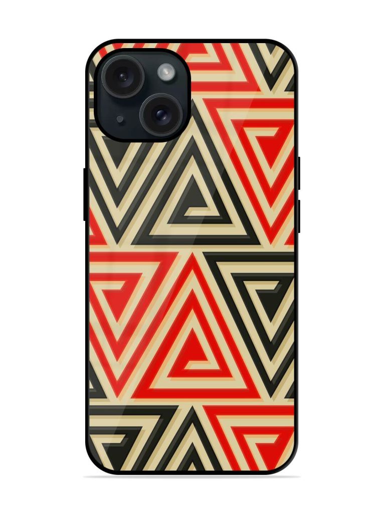 Ancient Triangle Spiral Glossy Metal TPU Case