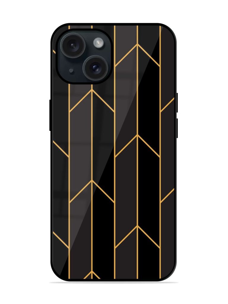 Art Deco Pattern Glossy Metal TPU Case
