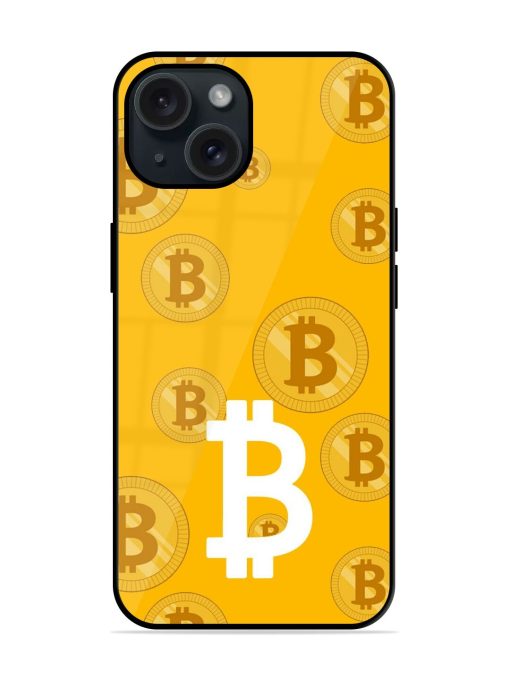 Background Cryptocurrency Bitcoin Glossy Metal TPU Case Edge Zapvi