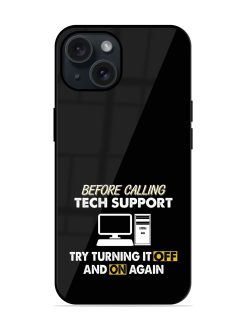 Before Calling Tech Glossy Metal TPU Case