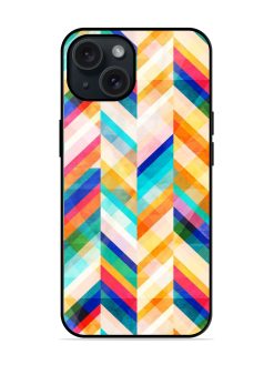 Colored Zig Zag Seamless Glossy Metal TPU Case