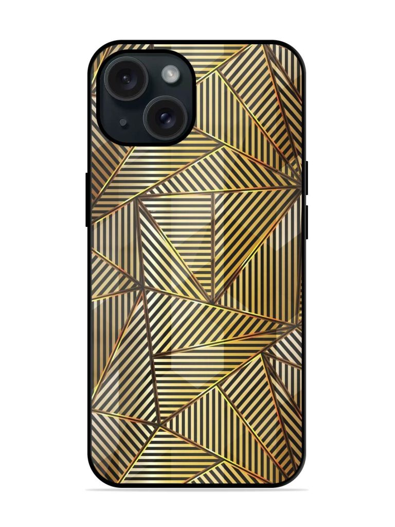 Gold Triangle Vector Glossy Metal TPU Case