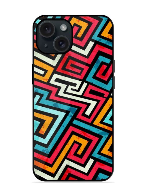 Graffiti Lines Seamless Glossy Metal TPU Case Edge Zapvi