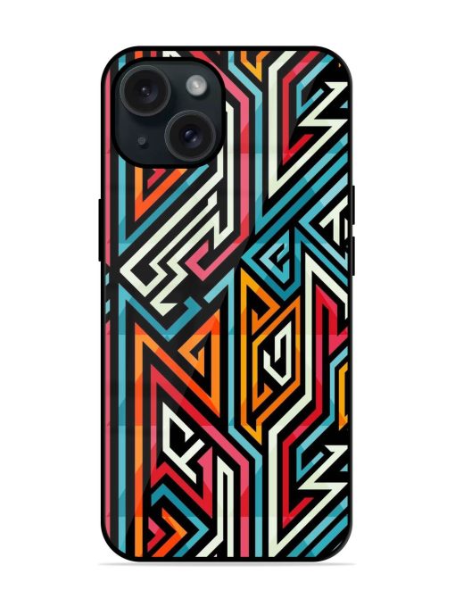 Graffiti Geometric Seamless Glossy Metal TPU Case Edge Zapvi