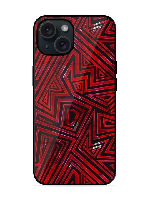 Red Color Tribal Glossy Metal TPU Case Edge Zapvi